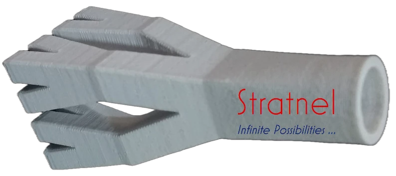 Fractal fluid path 3D print