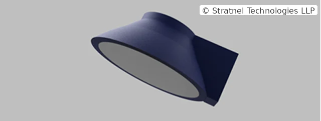 3D printed parabolic horn reflector — Stratnel