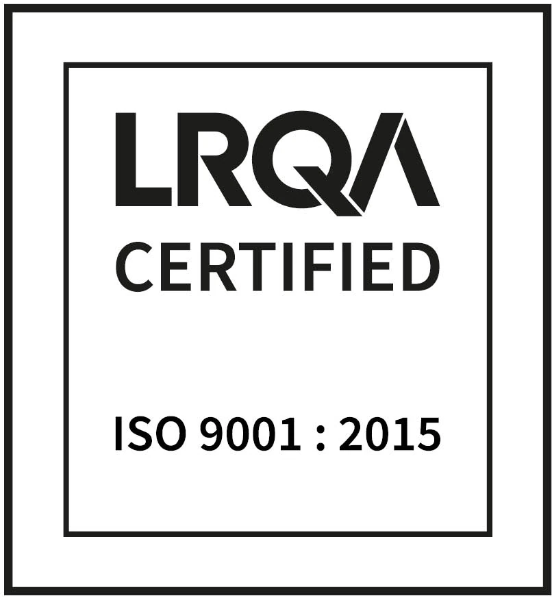 LRQA ISO 9001:2015 certification mark